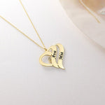 gravierter Herzanhänger